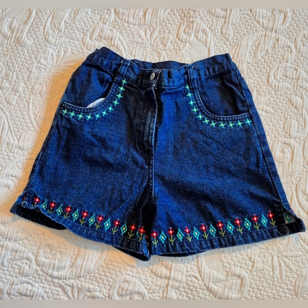 Gymboree girls size 7 years Vintage line jean shorts from 2000 VGUC